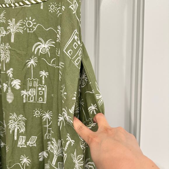 NWT La Maise Mila Maxi Dress in Seaside Villa Size Large - Picture 6 of 7